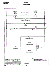 06 - Wiring Diagram parts for Frigidaire Range MEF316WFSC from AppliancePartsPros.com