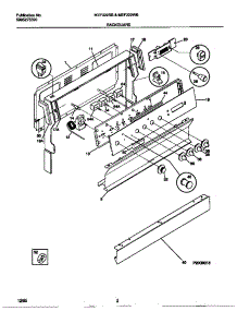 02 - Backguard parts for Frigidaire Range MEF322WBSE from AppliancePartsPros.com
