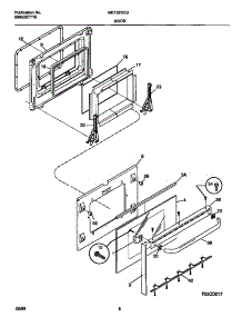 05 - Door parts for Frigidaire Range MEF325CGS1 from AppliancePartsPros.com