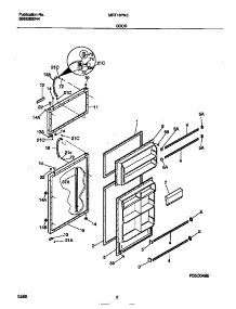 02 - Door parts for Frigidaire Refrigerator MRT18PNEW0 from AppliancePartsPros.com