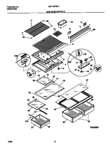 05 - Shelves / Controls parts for Frigidaire Refrigerator MRT18PNED1 from AppliancePartsPros.com