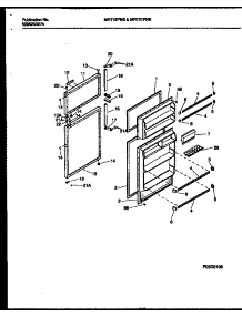 02 - Door Parts parts for Frigidaire Refrigerator MRT19PNBD0 from AppliancePartsPros.com