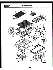 05 - Shelves And Supports parts for Frigidaire Refrigerator MRT19PNBD0 from AppliancePartsPros.com