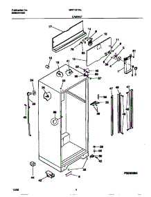03 - Cabinet parts for Frigidaire Refrigerator MRT18TREW2 from AppliancePartsPros.com