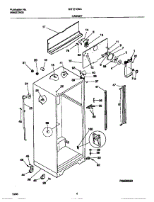 03 - Cabinet parts for Frigidaire Refrigerator MRT21GNCW1 from AppliancePartsPros.com