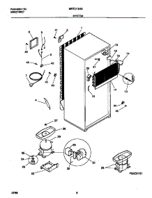 05 - System parts for Frigidaire Refrigerator MRT21GNGD1 from AppliancePartsPros.com