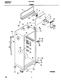 03 - Cabinet parts for Frigidaire Refrigerator MRT18FNGZ1 from AppliancePartsPros.com
