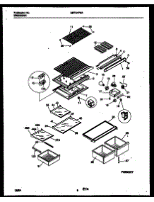 05 - Shelves And Supports parts for Frigidaire Refrigerator MRT21PNAW0 from AppliancePartsPros.com