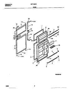 02 - Door parts for Frigidaire Refrigerator MRT18GRCD2 from AppliancePartsPros.com