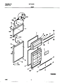 02 - Door parts for Frigidaire Refrigerator MRT18GREW1 from AppliancePartsPros.com