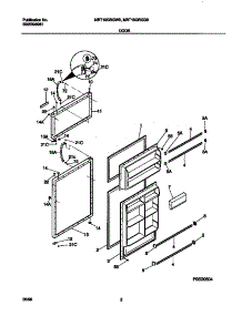 02 - Door parts for Frigidaire Refrigerator MRT18GRGW0 from AppliancePartsPros.com