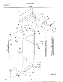 05 - Cabinet parts for Frigidaire Refrigerator MRT18N3JW1 from AppliancePartsPros.com