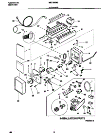 06 - Icemaker parts for Frigidaire Refrigerator MRT18FNGZ1 from AppliancePartsPros.com