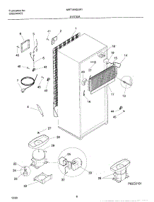 09 - System parts for Frigidaire Refrigerator MRT18N3JW1 from AppliancePartsPros.com