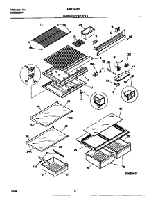 04 - Shelves / Controls parts for Frigidaire Refrigerator MRT18NREW0 from AppliancePartsPros.com