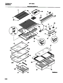 04 - Shelves / Controls parts for Frigidaire Refrigerator MRT18NNCW0 from AppliancePartsPros.com