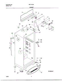 04 - Cabinet parts for Frigidaire Refrigerator MRT18SJHD1 from AppliancePartsPros.com