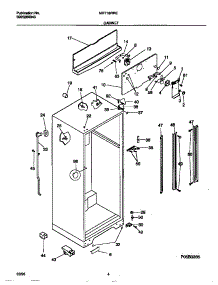 03 - Cabinet parts for Frigidaire Refrigerator MRT18RRED0 from AppliancePartsPros.com