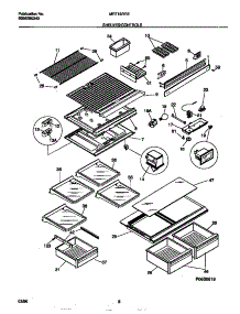 04 - Shelves / Controls parts for Frigidaire Refrigerator MRT18RRED0 from AppliancePartsPros.com