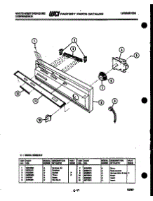 03 - Console And Control Parts parts for Frigidaire Dishwasher SC560JXD3 from AppliancePartsPros.com