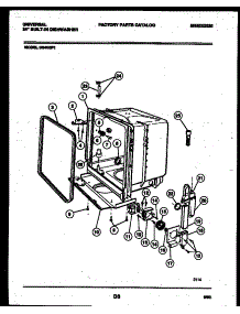 05 - Tub And Frame Parts parts for Frigidaire Dishwasher DB400PW1 from AppliancePartsPros.com