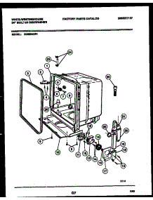 05 - Tub And Frame Parts parts for Frigidaire Dishwasher SU550AXR1 from AppliancePartsPros.com