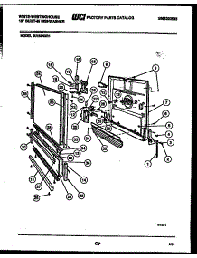 04 - Door Parts parts for Frigidaire Dishwasher SU182NXR1 from AppliancePartsPros.com