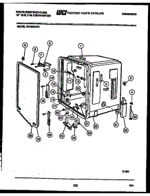 05 - Tub And Frame Parts parts for Frigidaire Dishwasher SU182NXR1 from AppliancePartsPros.com