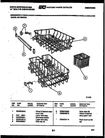 08 - Racks And Trays parts for Frigidaire Dishwasher SU182NXR1 from AppliancePartsPros.com