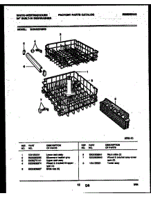 08 - Racks And Trays parts for Frigidaire Dishwasher WDB222RBR0 from AppliancePartsPros.com