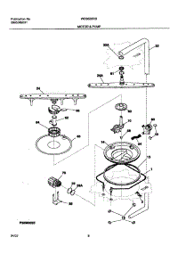 09 - Motor & Pump parts for White Westinghouse Dishwasher WDB635RBQ0 from AppliancePartsPros.com