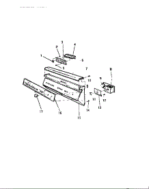 03 - Control Panel parts for Frigidaire Dishwasher SU500DXR6 from AppliancePartsPros.com