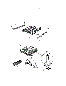 07 - Racks & Wash Tower parts for Frigidaire Dishwasher SU500DXR6 from AppliancePartsPros.com