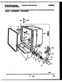 05 - Tub And Frame Parts parts for Frigidaire Dishwasher WDB632RBR0 from AppliancePartsPros.com