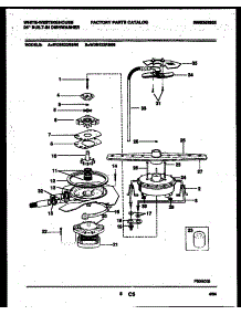 06 - Motor Pump Parts parts for Frigidaire Dishwasher WDB632RBR0 from AppliancePartsPros.com