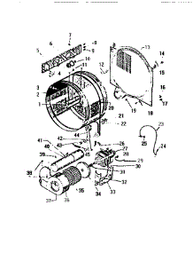 04 - Drum And Main Motor parts for Frigidaire Dryer DC600EXW2 from AppliancePartsPros.com