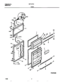 02 - Door parts for Frigidaire Refrigerator MRT18TRED2 from AppliancePartsPros.com