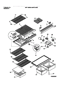 04 - Shelves, Controls, Divider, Mullion parts for Frigidaire Refrigerator MRT19GNBY2 from AppliancePartsPros.com