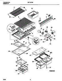 04 - Shelves, Controls, Divider, Mullion parts for Frigidaire Refrigerator MRT19TNBW2 from AppliancePartsPros.com