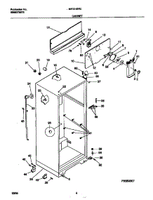 03 - Cabinet parts for Frigidaire Refrigerator MRT21BRCZ1 from AppliancePartsPros.com