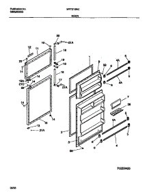 02 - Door parts for Frigidaire Refrigerator MRT21GNCY0 from AppliancePartsPros.com
