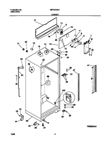 03 - Cabinet parts for Frigidaire Refrigerator MRT21GNGD2 from AppliancePartsPros.com