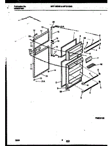 02 - Door Parts parts for Frigidaire Refrigerator MRT21GNBZ0 from AppliancePartsPros.com