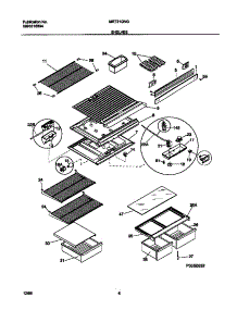 04 - Shelves parts for Frigidaire Refrigerator MRT21GNGD2 from AppliancePartsPros.com