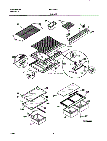 04 - Shelves parts for Frigidaire Refrigerator MRT21NRED2 from AppliancePartsPros.com