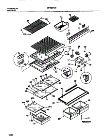 04 - Shelves, Controls, Divider, Mullion parts for Frigidaire Refrigerator MRT21PNBZ2 from AppliancePartsPros.com