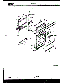02 - Door Parts parts for Frigidaire Refrigerator MRT21TNBY1 from AppliancePartsPros.com