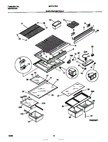 04 - Shelves / Controls parts for Frigidaire Refrigerator MRT21PNEW0 from AppliancePartsPros.com