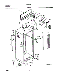 03 - Cabinet parts for Frigidaire Refrigerator MRT18NREW2 from AppliancePartsPros.com