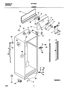 03 - Cabinet parts for Frigidaire Refrigerator MRT18NRJD0 from AppliancePartsPros.com